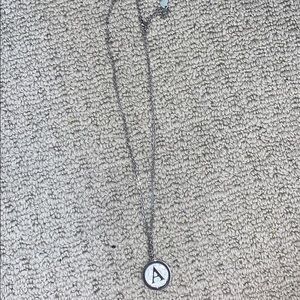 “A” sparkly necklace